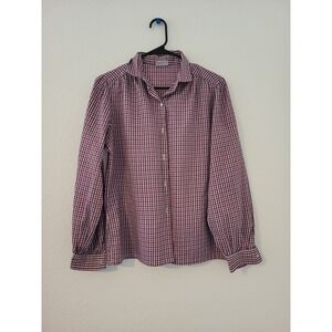 Koret Career Women's Houndstooth Blouse Size L‎